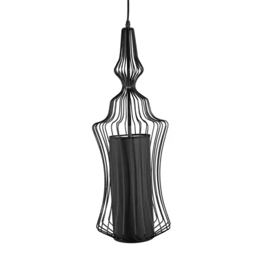 Klosz sufitowy IRON czarny -C- Ø 22X60 cm